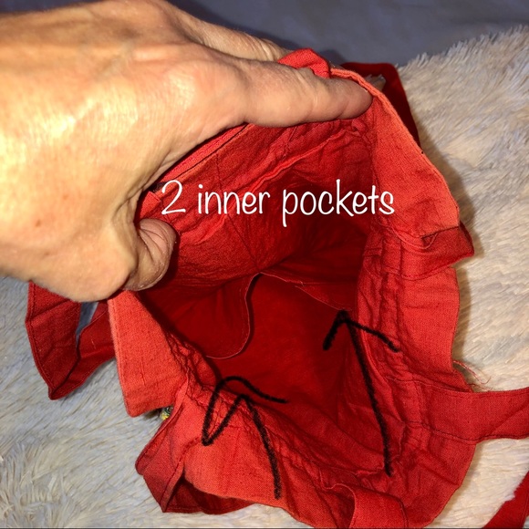 Bohemian mirrored cross-body bag, hand embroidered with cowrie shell detail - Picture 14 of 15